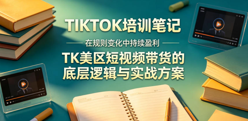 视界跨境TIKTOK4月17培训笔记，在规则变化中持续盈利，TK美区短视频带货的底层逻辑与实战方案【文档】-泱泱学习社