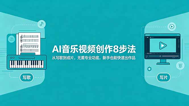 AI音乐视频创作8步法：从写歌到成片，无需专业功底，新手也能快速出作品-泱泱学习社