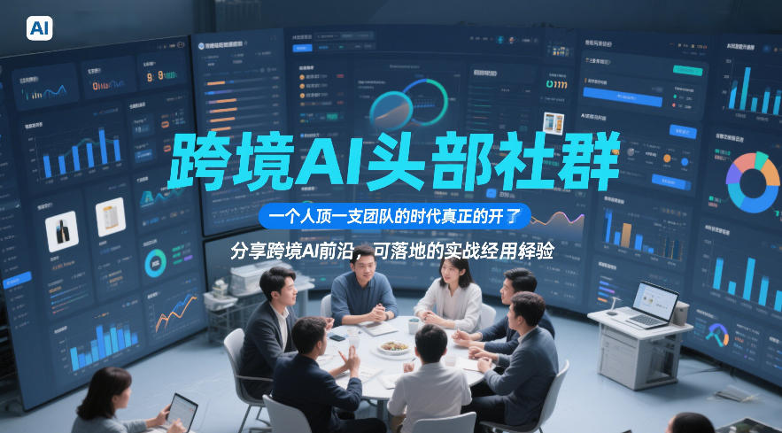 跨境AI头部社群，一个人顶一支团队的时代真正的开始了，分享跨境AI前沿，可落地的实战经验(更新5月11日)-泱泱学习社