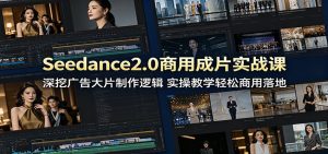 Seedance2.0商用成片实战课：深挖广告大片制作逻辑，实操教学轻松商用落地-泱泱学习社