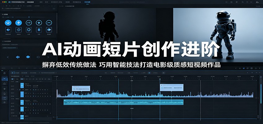 AI动画短片创作进阶：摒弃低效传统做法，巧用智能技法打造电影级质感短视频作品-泱泱学习社