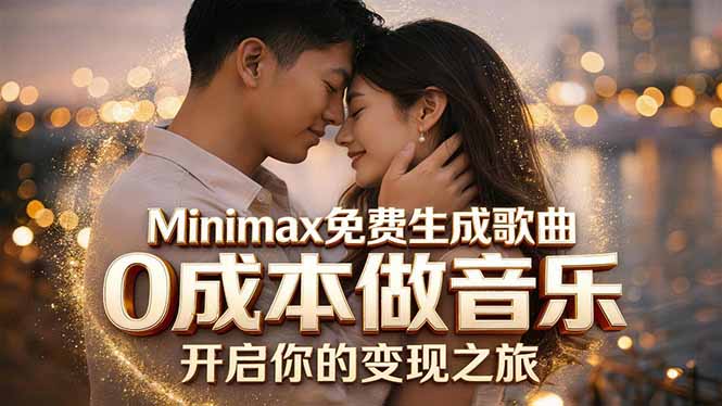 Minimax免费生成歌曲实测！0成本做音乐，说唱流行Lofi一键生成-泱泱学习社