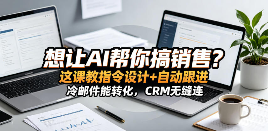 想让AI帮你搞销售?这课教指令设计+自动跟进,冷邮件能转化,CRM无缝连!【原创双语字幕】-泱泱学习社