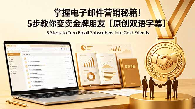掌握电子邮件营销秘籍!5步教你变卖金牌朋友【原创双语字幕】-泱泱学习社