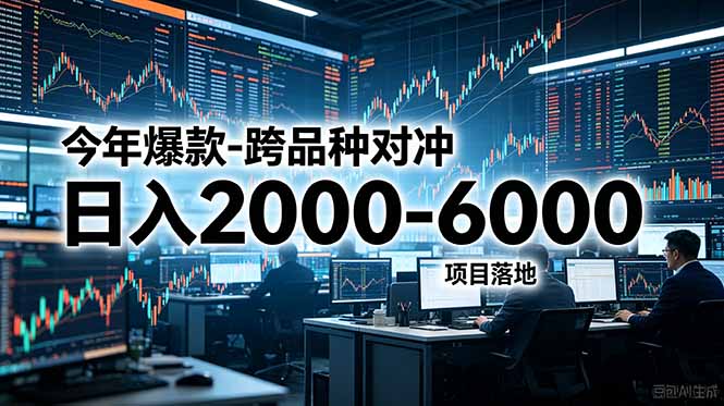 今年爆款-跨品种对冲日入2000-6000，项目落地！-泱泱学习社