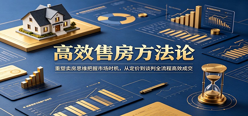 高效售房方法论:重塑卖房思维把握市场时机,从定价到谈判全流程高效成交-泱泱学习社