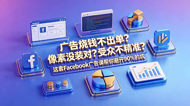 广告烧钱不出单?像素没装对?受众不精准?这套Facebook广告课帮你避开90%的坑-原创双语字幕-泱泱学习社