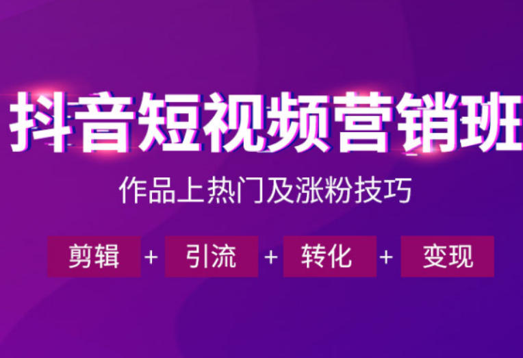 抖音短视频运营班，一门课学会作品上热门及涨粉技巧，引流转化剪辑变现(2026年5月)-泱泱学习社