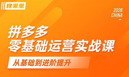 仙道电商·拼多多零基础运营实战课-泱泱学习社