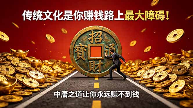 付费文章：传统文化是你赚钱路上最大障碍！中庸之道让你永远赚不到钱-泱泱学习社