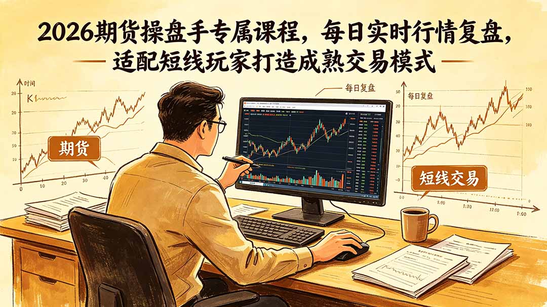 2026期货操盘手专属课程-更新6月，每日实时行情复盘，适配短线玩家打造成熟交易模式-泱泱学习社