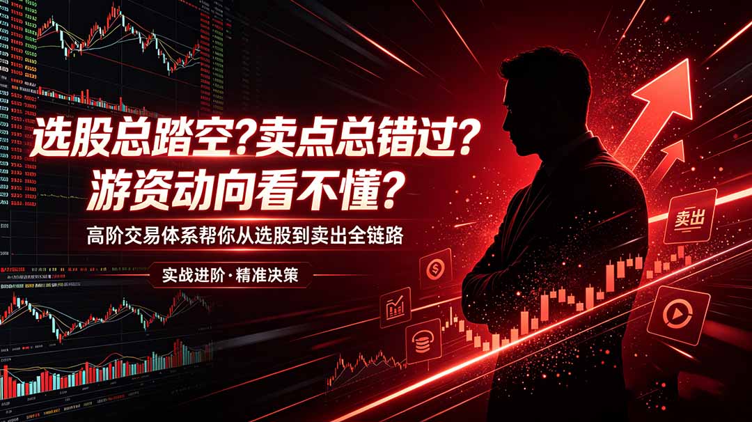 选股总踏空？卖点总错过？游资动向看不懂？高阶交易体系帮你从选股到卖出全链路(更新6月-泱泱学习社