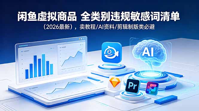 闲鱼虚拟商品 全类别违规敏感词清单(2026最新-泱泱学习社