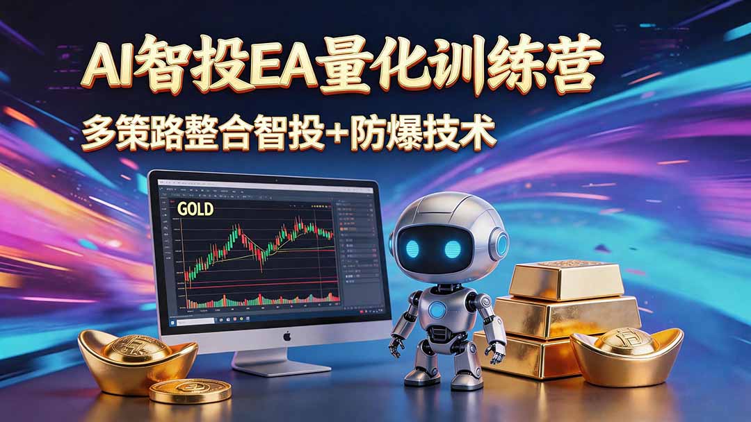 AI智投EA量化运营技术,自动化黄金操盘技术,小白也可以轻松上手日入1000+-泱泱学习社