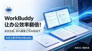 WorkBuddy让办公效率翻倍!会议纪要+PPT+Excel一键生成,80%重复工作AI自动干-泱泱学习社