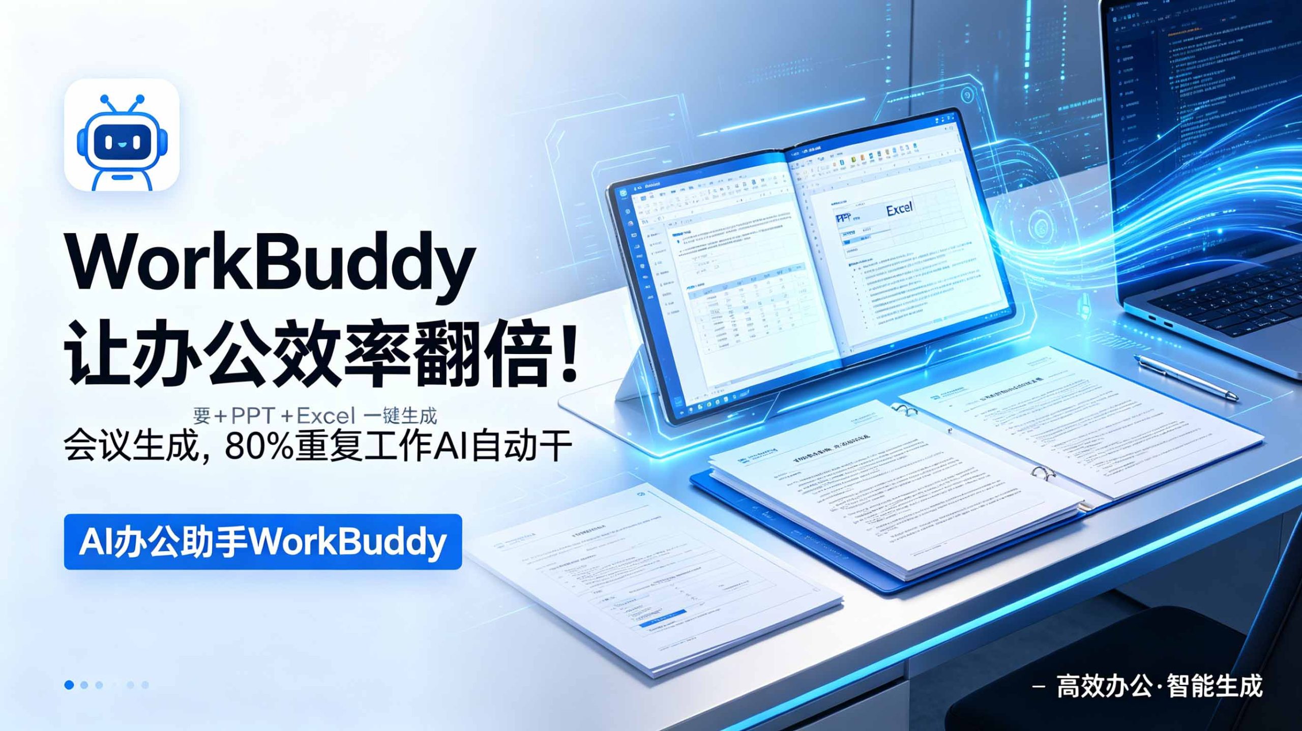 WorkBuddy让办公效率翻倍!会议纪要+PPT+Excel一键生成,80%重复工作AI自动干-泱泱学习社