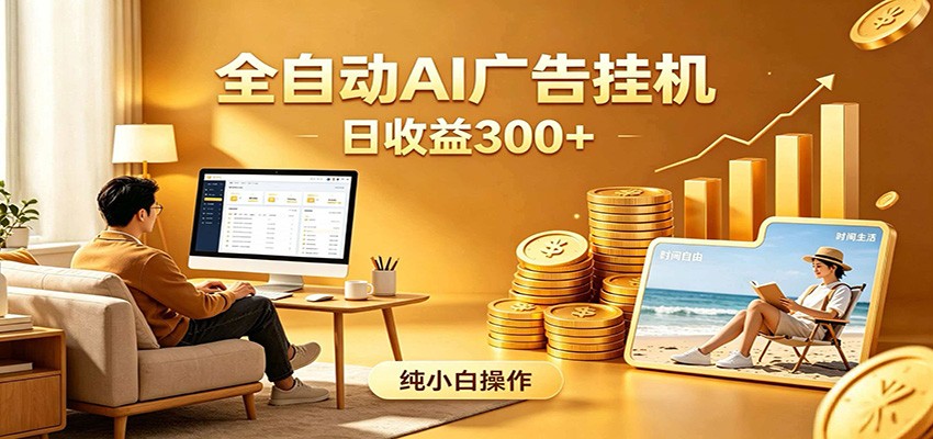 AI风口项目，全程解放双手，后台自动运行赚取收益，每天稳定收益300+-泱泱学习社