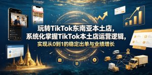 玩转TikTok东南亚本土店，系统化掌握TikTok本土店运营逻辑，实现从0到1的稳定出单与业绩增长-泱泱学习社