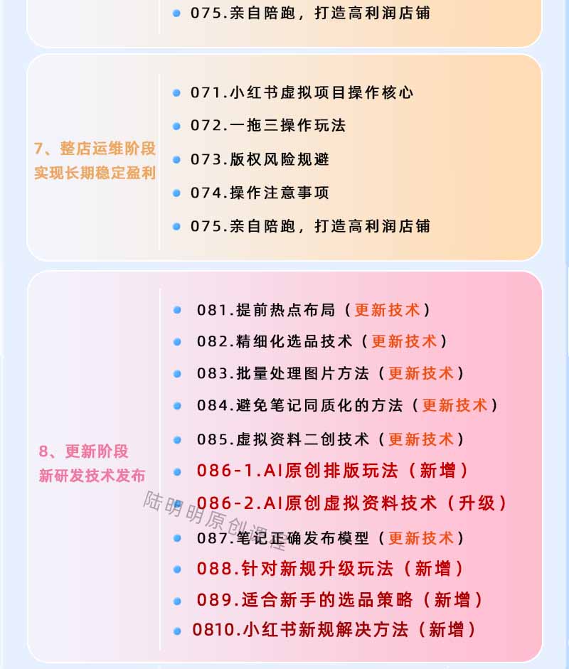 图片[4]-小红书虚拟项目特训班9.0，全面拥抱AI，批量产出原创PPT货源，单品/单店纯利润几万到几十W-泱泱学习社