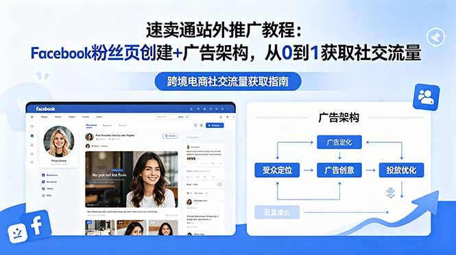 速卖通站外推广教程:Facebook粉丝页创建+广告架构,从0到1获取社交流量-泱泱学习社
