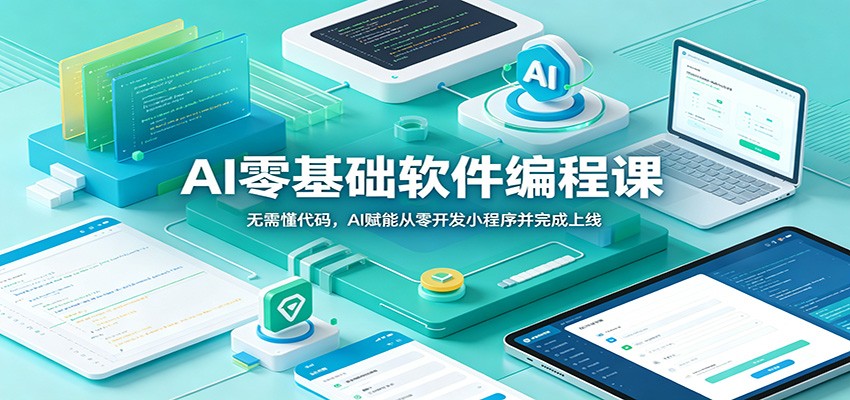 AI零基础软件编程课：无需懂代码，AI赋能从零开发小程序并完成上线-泱泱学习社