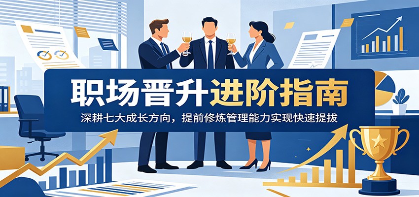 职场晋升进阶指南:深耕七大成长方向,提前修炼管理能力实现快速提拔-泱泱学习社