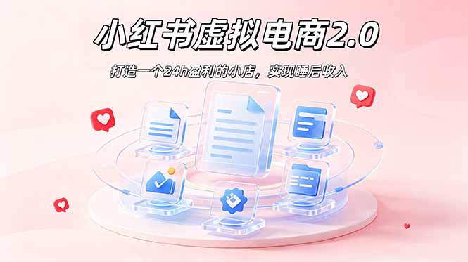 2026 年最强风口掘金项目：AI小红书虚拟电商，布局搜索流量，每日躺赚500+-泱泱学习社