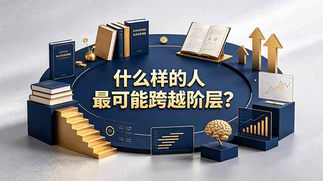 付费文章：什么样的人最可能跨越阶层？具备这五种特质，普通人也能顺利跨越阶层-泱泱学习社