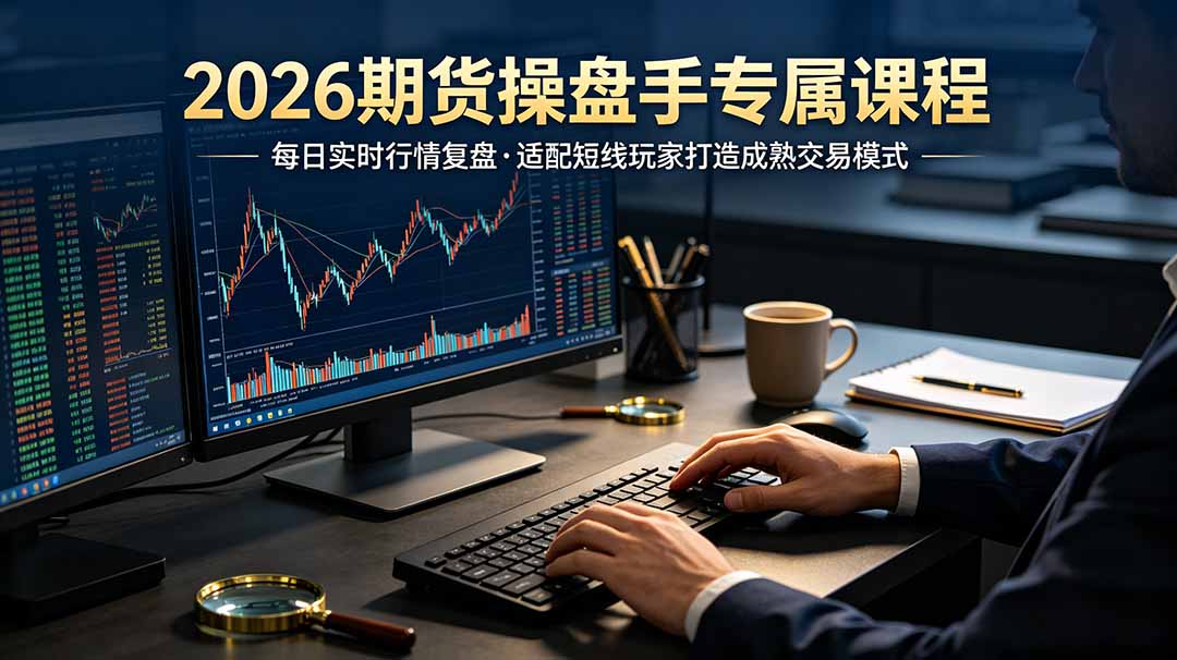 2026期货操盘手专属课程-更新7月11,每日实时行情复盘,适配短线玩家打造成熟交易模式-泱泱学习社