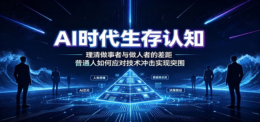 AI时代生存认知:理清做事者与做人者的差距,普通人如何应对技术冲击实现突围-泱泱学习社