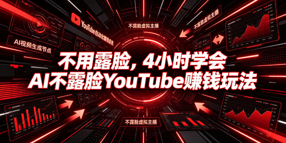 不用露脸,4小时学会AI不露脸YouTube賺钱玩法【原创双语字幕】-泱泱学习社