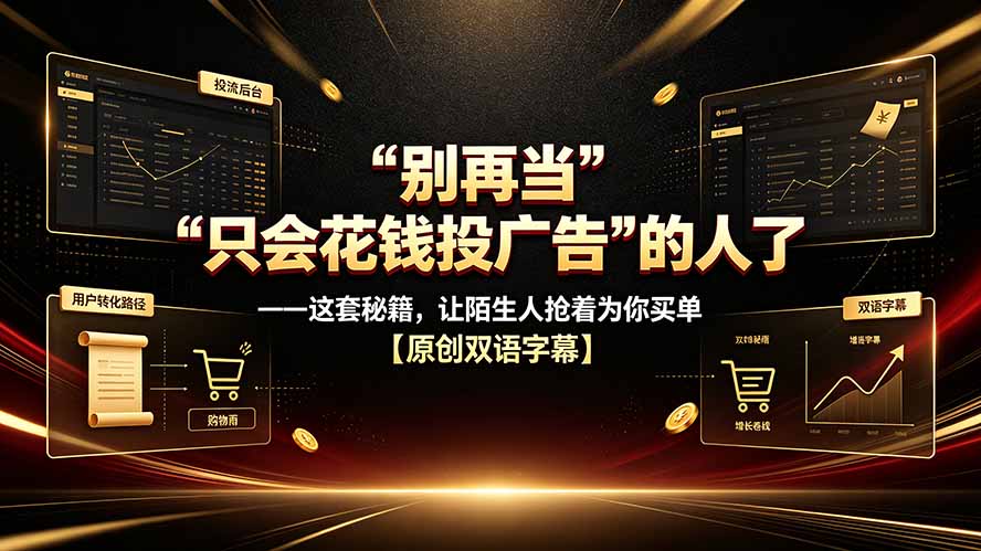 别再当“只会花钱投广告”的人了——这套秘籍，让陌生人抢着为你买单【原创双语字幕】-泱泱学习社