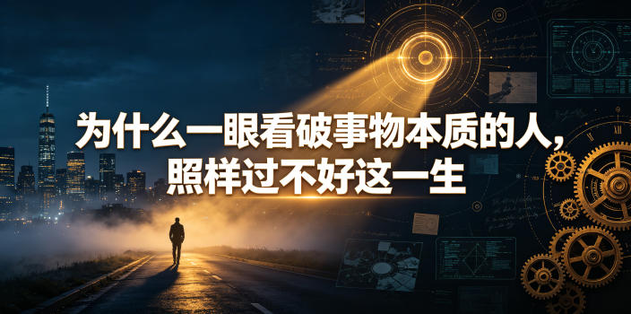 付费文章:为什么一眼看破事物本质的人,照样过不好这一生-泱泱学习社