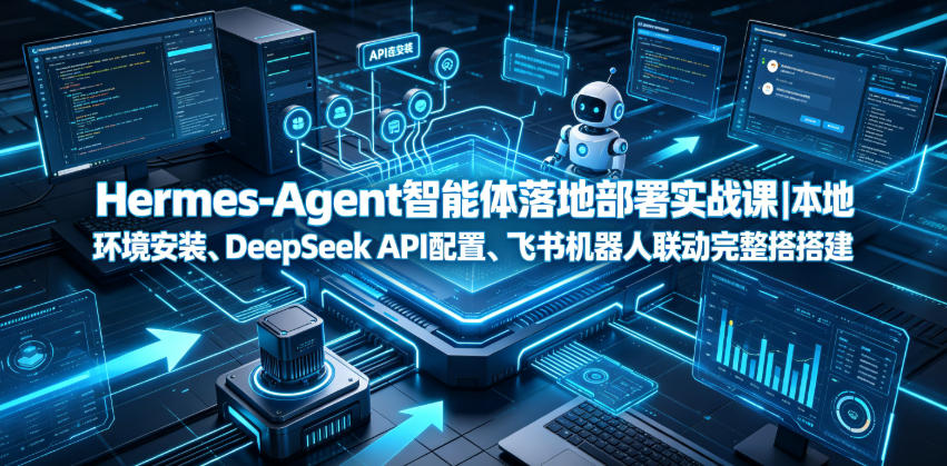 Hermes-Agent智能体落地部署实战课|本地环境安装、DeepSeek API配置、飞书机器人联动完整搭建教程-泱泱学习社