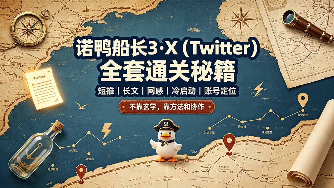 诺鸭船长3·X(Twitter-泱泱学习社