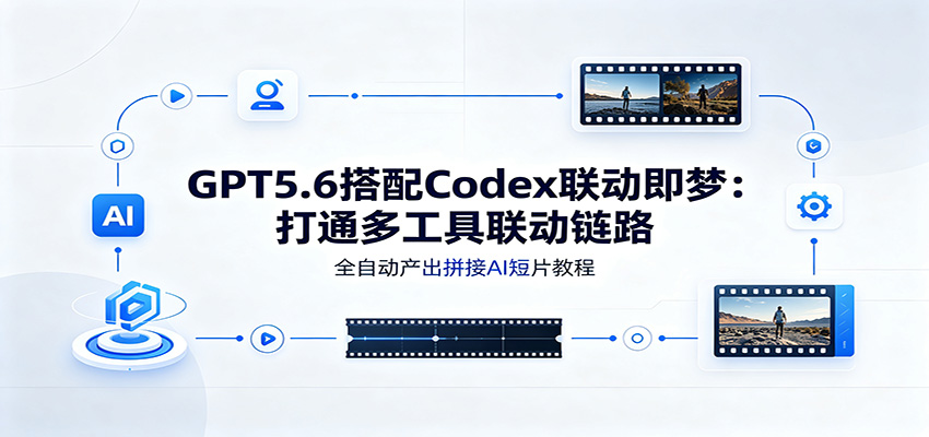 GPT5.6搭配Codex联动即梦:打通多工具联动链路,全自动产出拼接AI短片教程-泱泱学习社
