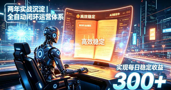 两年实战沉淀｜全自动闭环运营体系，实现每日稳定收益300+【揭秘】-泱泱学习社