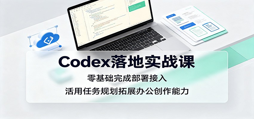 Codex落地实战课：零基础完成部署接入，活用任务规划拓展办公创作能力-泱泱学习社