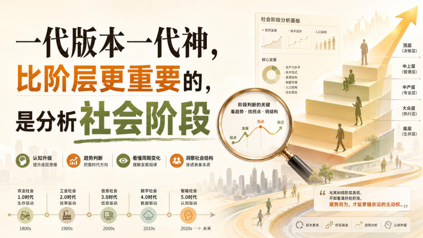 付费文章:一代版本一代神,比阶层更重要的,是分析社会阶段-泱泱学习社