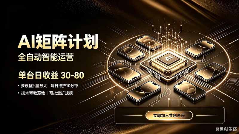 AI智能对话，矩阵规模化创业，全程技术扶持，长久稳定，日入800+-泱泱学习社