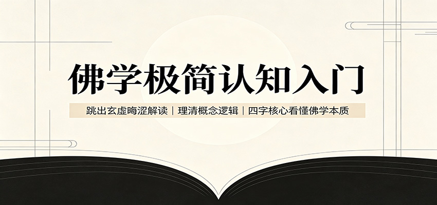 佛学极简认知入门：跳出玄虚晦涩解读，理清概念逻辑，四字核心看懂佛学本质-泱泱学习社