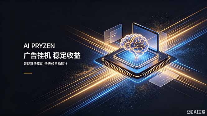 AI Pryzen 广告挂机|24小时自动跑,日入300-500,新手零门槛-泱泱学习社