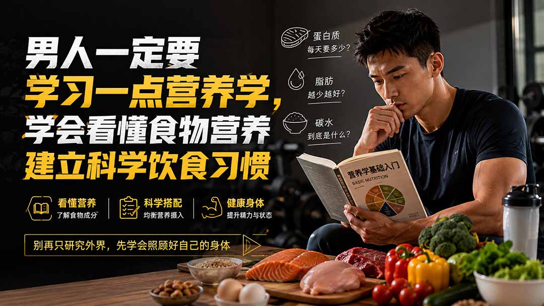 付费文章:男人一定要学习一点营养学,学会看懂食物营养建立科学饮食习惯-泱泱学习社
