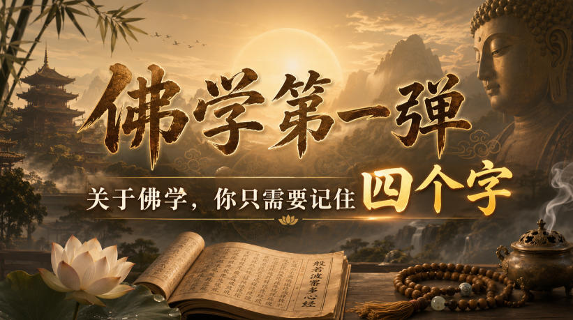付费文章：佛学第一弹，关于佛学，你只需要记住四个字-泱泱学习社
