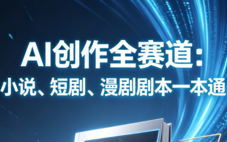 AI创作全赛道:小说、短剧、漫剧剧本一本通(更新7月)-泱泱学习社