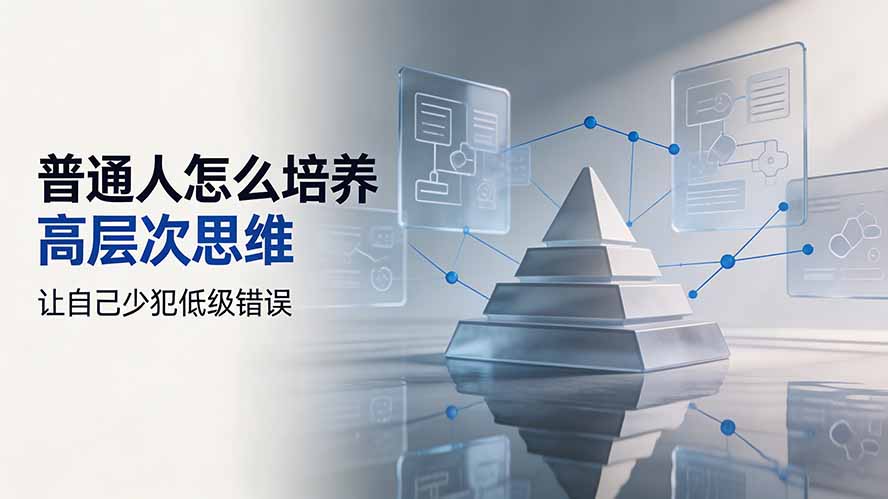 付费文章:普通人怎么培养高层次思维,让自己少犯低级错误-泱泱学习社