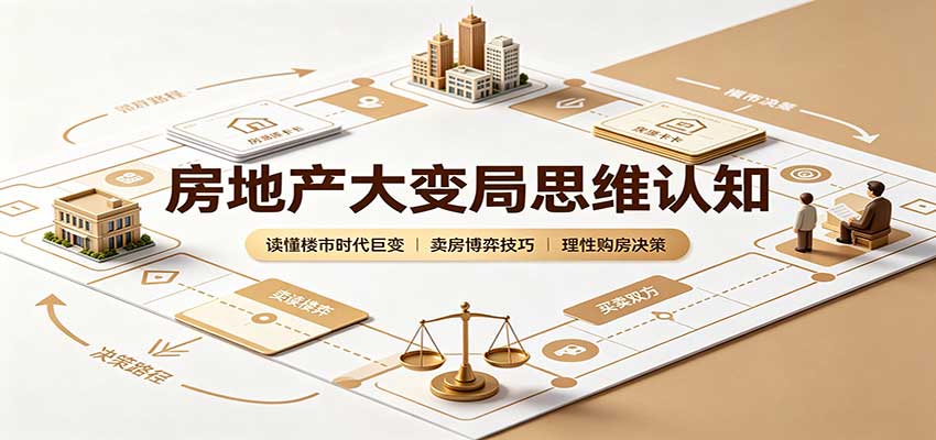 房地产大变局思维认知:读懂楼市时代巨变,卖房博弈技巧,理性购房决策-泱泱学习社