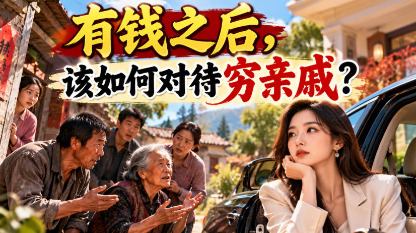 某公众号付费文章：有钱之后，该如何对待穷亲戚？-泱泱学习社
