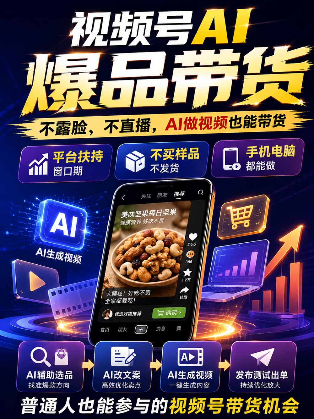 图片[2]-2026视频号AI爆品带货训练营-9月开课｜不露脸不直播，AI做视频发视频号，有人下单，你赚佣金，轻松单日佣金1000+-泱泱学习社