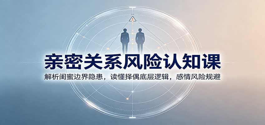 亲密关系风险认知课：解析闺蜜边界隐患，读懂择偶底层逻辑，感情风险规避-泱泱学习社